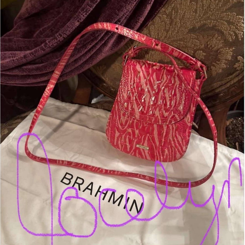 Brahmin Pink Crossbody Bag